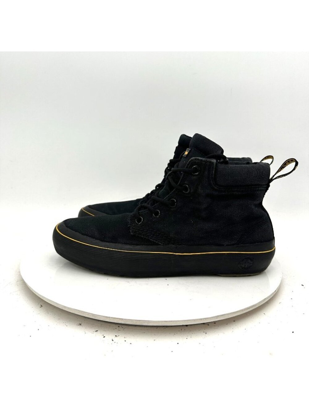 Dr Martens Allana Women Size 8 Black Canvas Lace Up 5 Eye Ankle Boot